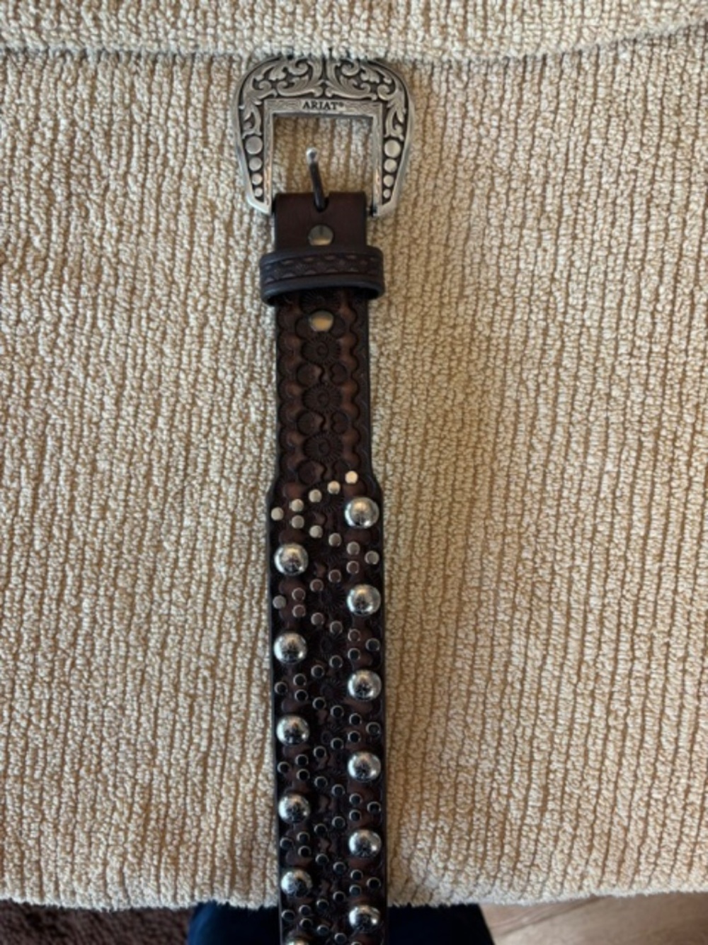 Ariat women wester studded belt - SZ 34 - Picture 2 of 6